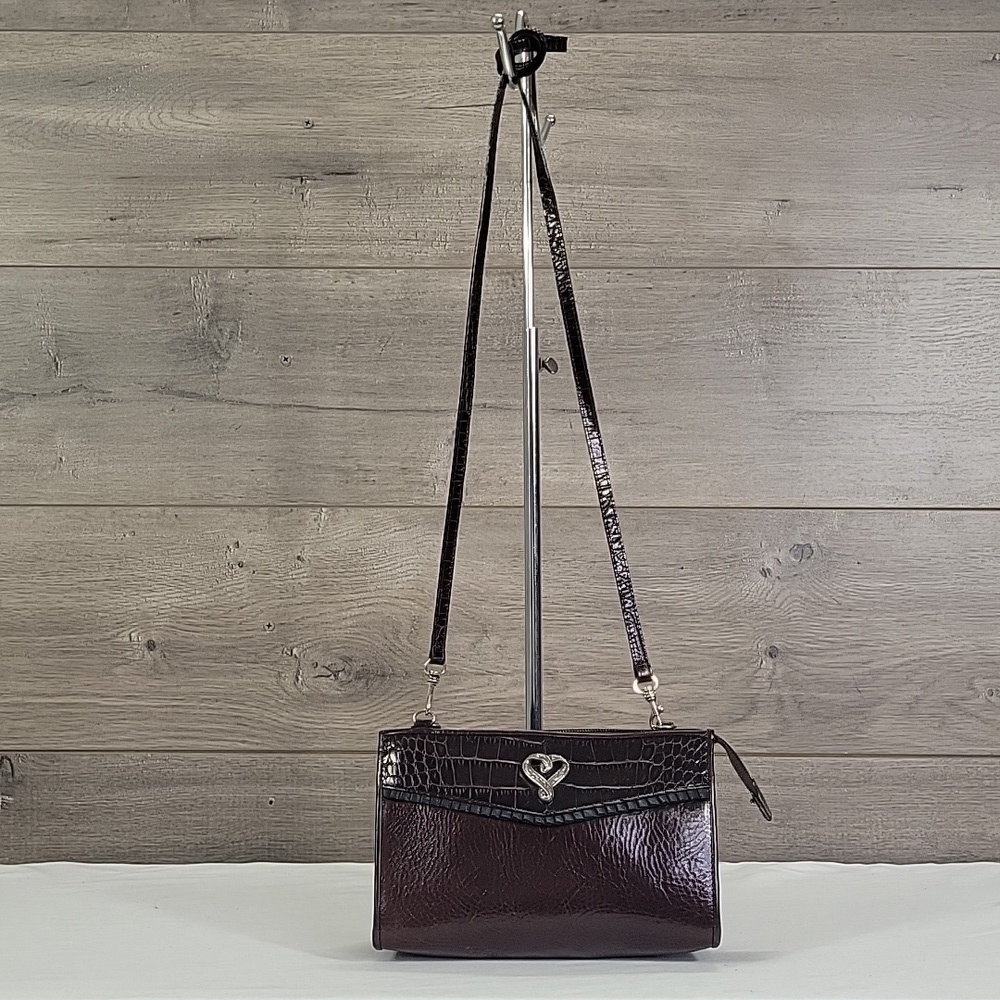 Small Brighton Brown Leather Crossbody Shoulder Bag